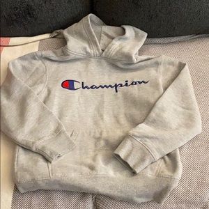 Kids hooded champion sweatshirt